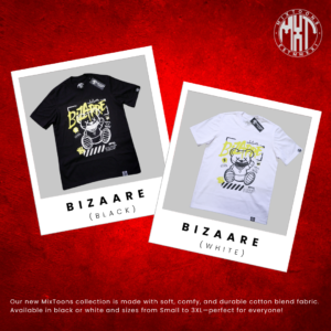 BIZARRE Black and White Shirt | MixToons Clothing