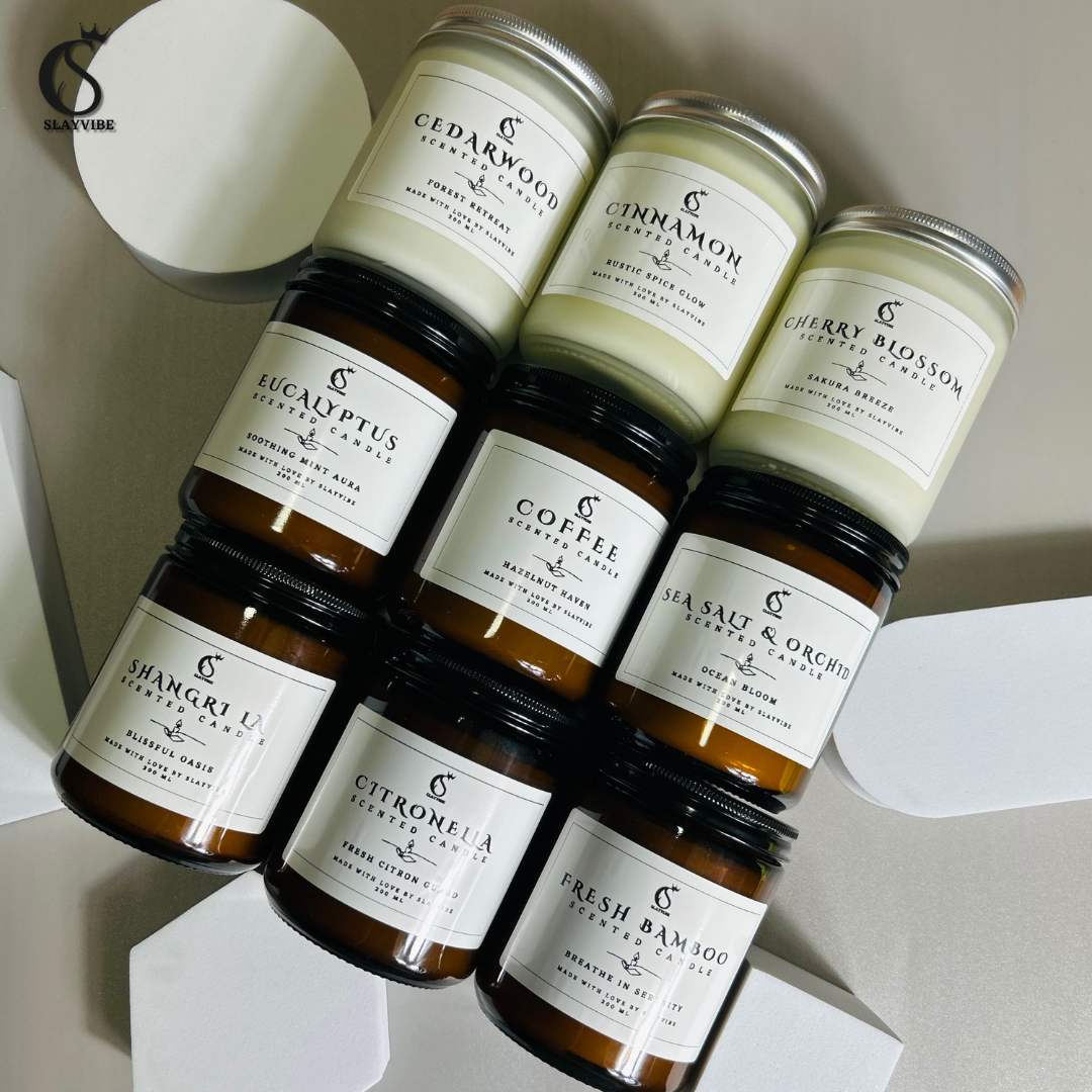 Scented Candles 200ml – Pure Soy Wax Natural Aromatherapy, Long-Lasting, Handmade, Relaxing Scents - Image 3