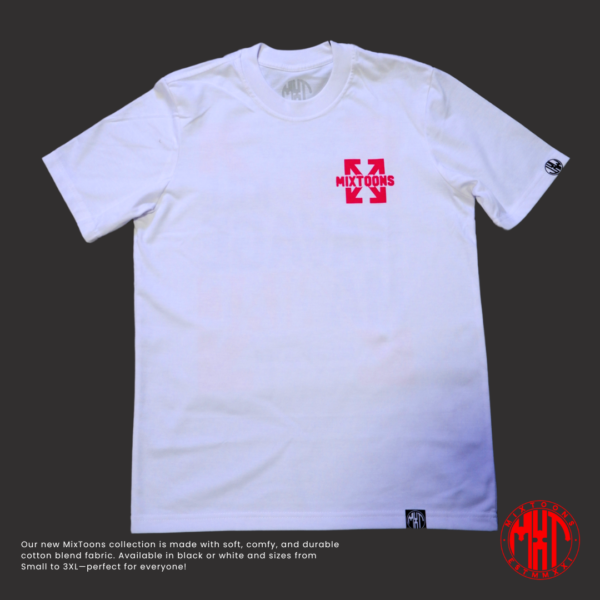 flat lay of gameplay white shirt