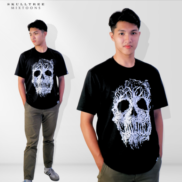 SkullTree Premium Cotton Shirt – Black and White | MixToons Clothing - Image 6