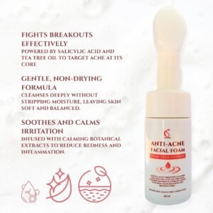 slayvibe anti acne facial foam wash benefits