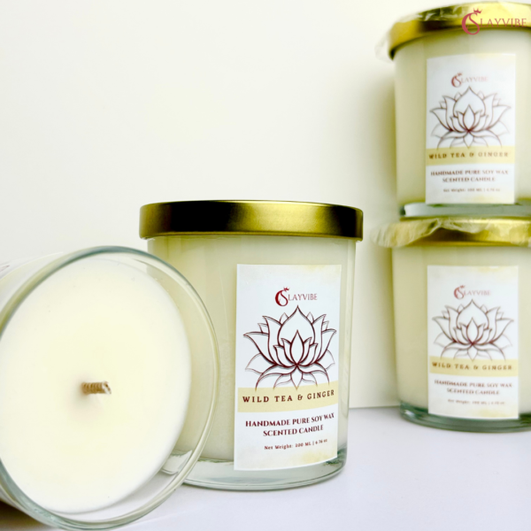 Wild Tea & Ginger Candle – Yoga, Spa & Home Fragrance | Slayvibe - Image 6