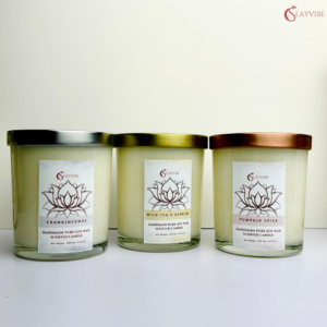 scented candle yoga