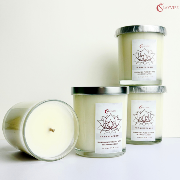 Frankincense Soy Wax Candle – Spiritual Healing & Relaxation | Slayvibe - Image 3
