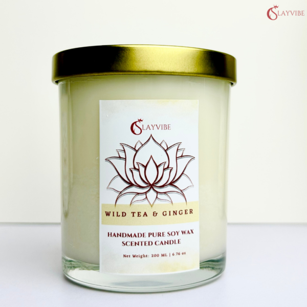Wild Tea & Ginger Candle – Yoga, Spa & Home Fragrance | Slayvibe - Image 5