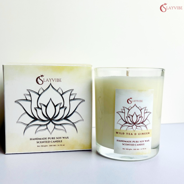 Wild Tea & Ginger Candle – Yoga, Spa & Home Fragrance | Slayvibe - Image 10